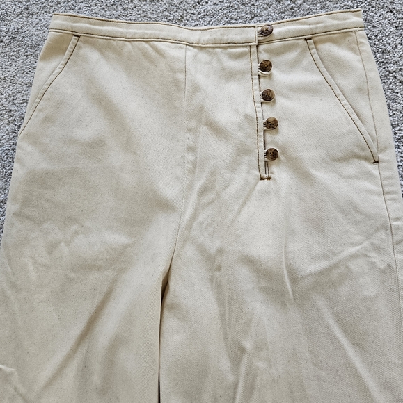 🎉HP🎉 NWT Tory Burch Twill Button Front Trouser - Picture 3 of 14